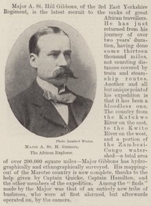 Major A St H Gibbons, the African Explorer by English Photographer
