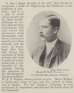 Major W R P Wallace, 1st Gloucestershire Regiment (Prisoner)