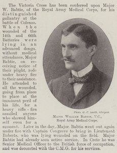 Major William Babtie, VC, Royal Army Medical Corps by English Photographer