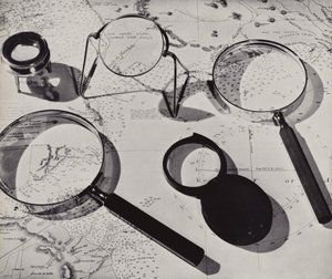 Map and Magnifying Glasses
