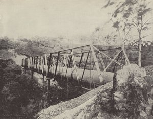 Melbourne Water Supply Pipes, over the Plenty River, Greensborough by English Photographer