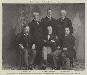 Members of the Royal Commission on Irish Land Acts at Present Sitting at the Four Courts, Dublin by English Photographer
