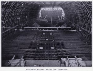 Mersey Tunnel: Reinforced Roadway Ready for Concreting