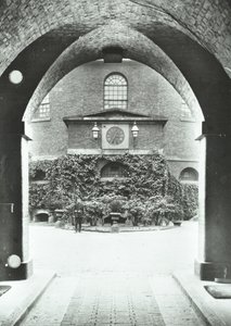 Millbank Prison: chapel through archway