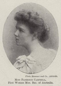 Miss Florence Campbell, First Woman Bachelor of Music of Australia by English Photographer