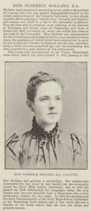 Miss Florence Holland, BA, Calcutta by English Photographer