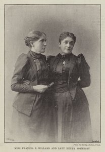 Miss Frances E Willard and Lady Henry Somerset by English Photographer