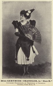 Miss Gertrude Chandler in Box B by English Photographer