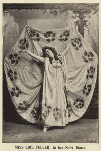 Miss Loie Fuller in her Skirt Dance by English Photographer