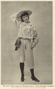 Miss May Yohe, singing the Plantation Song in Little Christopher Columbus by English Photographer