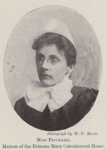 Miss Pinchard, Matron of the Princess Mary Convalescent Home