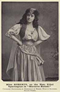 Miss Roberts as the Hon Ethel Sportington in Morocco Bound by English Photographer