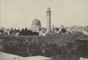 Mosque of Omar and Jewish Quarter, where Christ drove the money changers from the temple