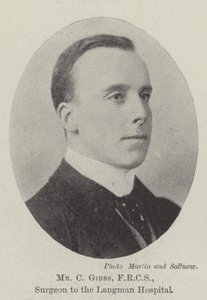 Mr C Gibbs, FRCS, Surgeon to the Langman Hospital by English Photographer