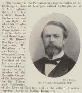 Mr. Charles McArthur, MP by English Photographer