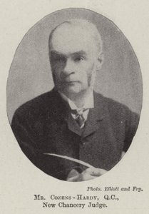 Mr Cozens-Hardy, QC, New Chancery Judge by English Photographer