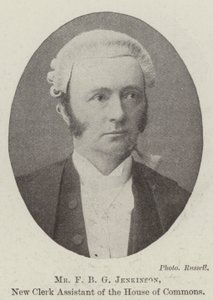 Mr F B G Jenkinson, New Clerk Assistant of the House of Commons by English Photographer