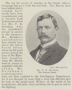 Mr F R Burnham, the Famous Scout by English Photographer