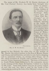 Mr F W H Harris by English Photographer