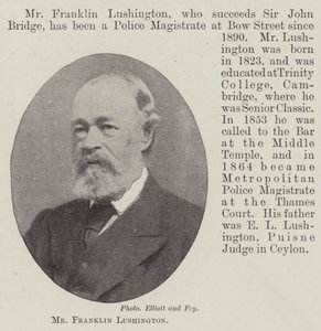 Mr Franklin Lushington by English Photographer