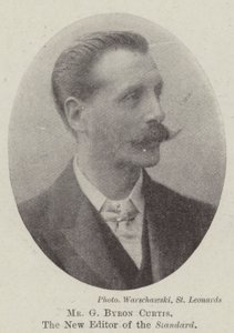 Mr G Byron Curtis, the New Editor of the Standard by English Photographer