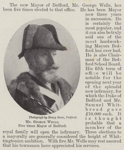 Mr. George Wells, Five times Mayor of Bedford by English Photographer