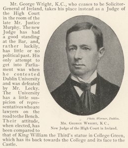 Mr George Wright, KC, New Judge of the High Court in Ireland by English Photographer