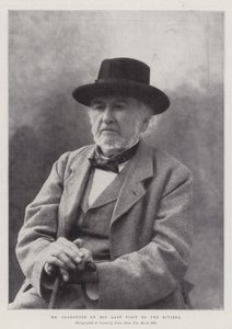 Mr Gladstone on His Last Visit to the Riviera by English Photographer