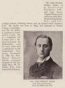 Mr John Dudley Ryder by English Photographer