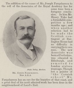 Mr Joseph Farquharson, New ARA by English Photographer