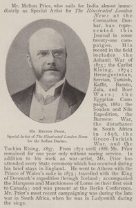 Mr. Melton Prior, Special Artist of The Illustrated London News for the Indian Durbar by English Photographer