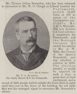 Mr T A Bramsdon, the Newly Elected MP for Portsmouth by English Photographer