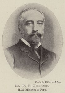 Mr W N Beauclerk, HM Minister to Peru by English Photographer