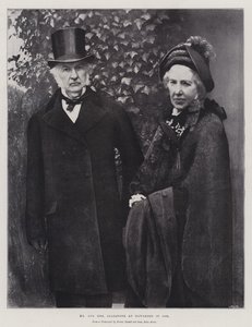 Mr and Mrs Gladstone at Hawarden in 1895 by English Photographer
