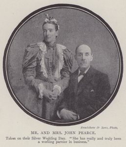 Mr and Mrs John Pearce by English Photographer