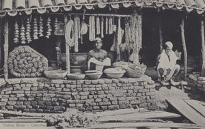 Native shop, Calcutta, India by English Photographer