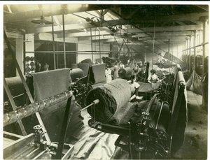 Needle Felt Room, Long Meadow Mill, 1923 by English Photographer