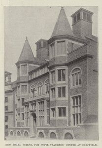 New Board School for Pupil Teachers Centre at Sheffield by English Photographer