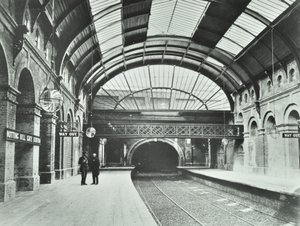 Notting Hill Gate Underground Station: View of Platforms and Track, 1868 by English Photographer