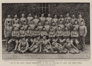 Off to the Front, Skilled Telegraphists of the 24th Middlesex Rifle Volunteers, Army Post Office Corps by English Photographer