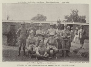 Officers of the Anglo-Portuguese Expedition to Central Africa by English Photographer
