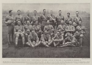 Officers of the Fighting Fifth (Northumberland Fusiliers), captured by the Boers at Magaliesberg on 13 December by English Photographer