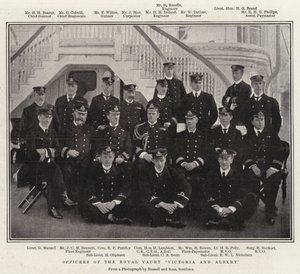 Officers of the Royal Yacht Victoria and Albert by English Photographer