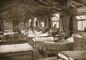 One of the Bedrooms, Donington Hall, illustration from German Prisoners in Great Britain by English Photographer
