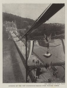 Opening of the New Suspension-Bridge Over Niagara Gorge
