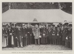 Opening of the Royal Counties Agricultural Show at Windsor by Prince Christian by English Photographer