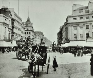 Oxford Circus, Westminster LB: looking east, 1890
