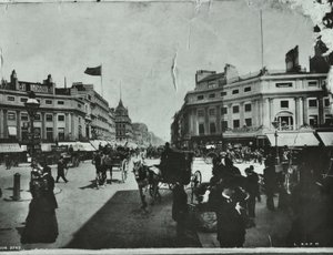 Oxford Circus, Westminster LB: looking east, 1895 by English Photographer