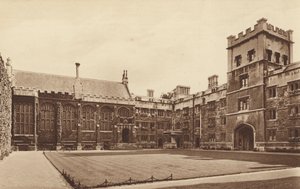 Oxford: Exeter College, The Quadrangle and Hall
