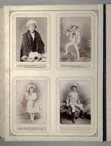 Page from a souvenir album of the Juvenile Fancy Dress Ball, Leeds